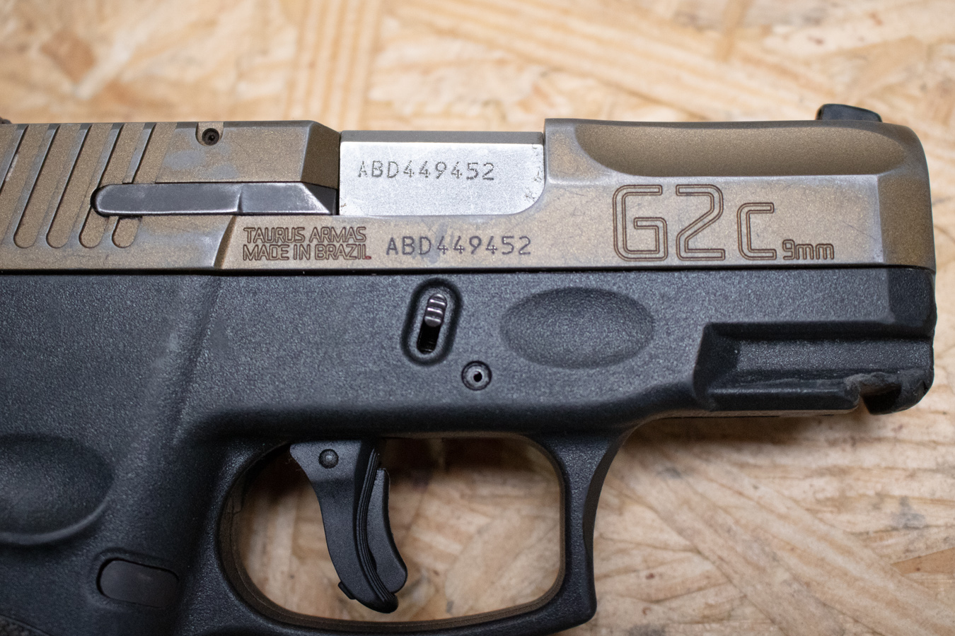 TAURUS G2C 9mm Police Trade-In Pistol with Bronze Slide