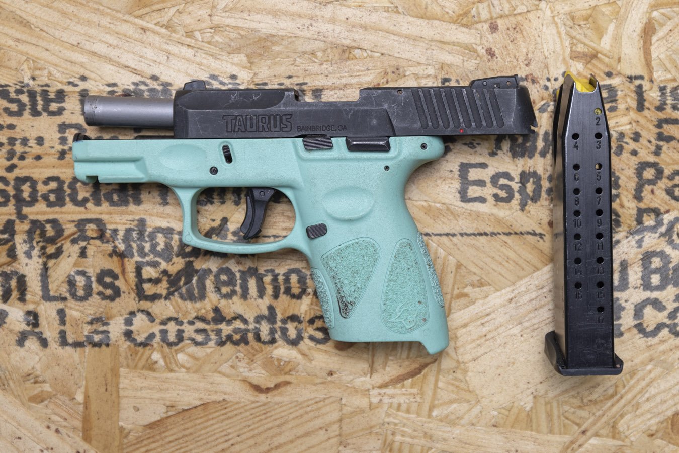 TAURUS G2c 9mm Police Trade-In Pistol with Cyan Frame