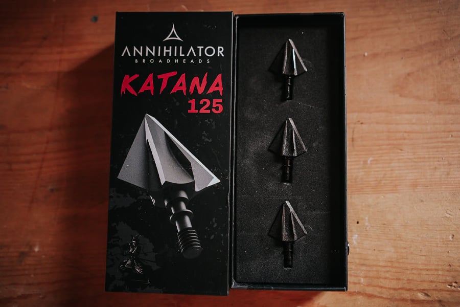 Annihilator Broadheads Annihilator Broadsheads Katana 125 Grain Heavy Hitting 2-Blade Arrow Point 
