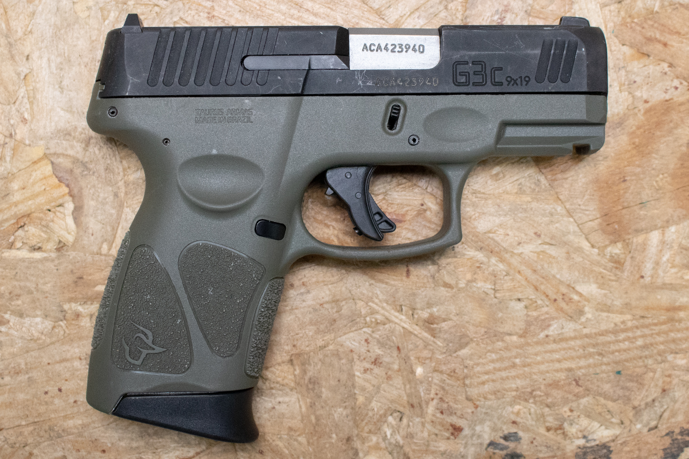 TAURUS G3C 9mm Police Trade-In Pistol with Green Frame