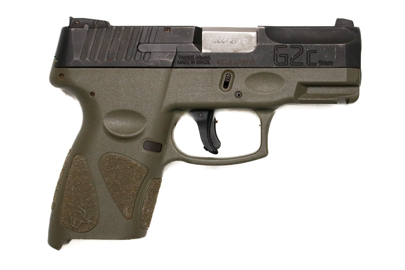 TAURUS G2C 9mm Police Trade-In Pistol with OD Green Frame