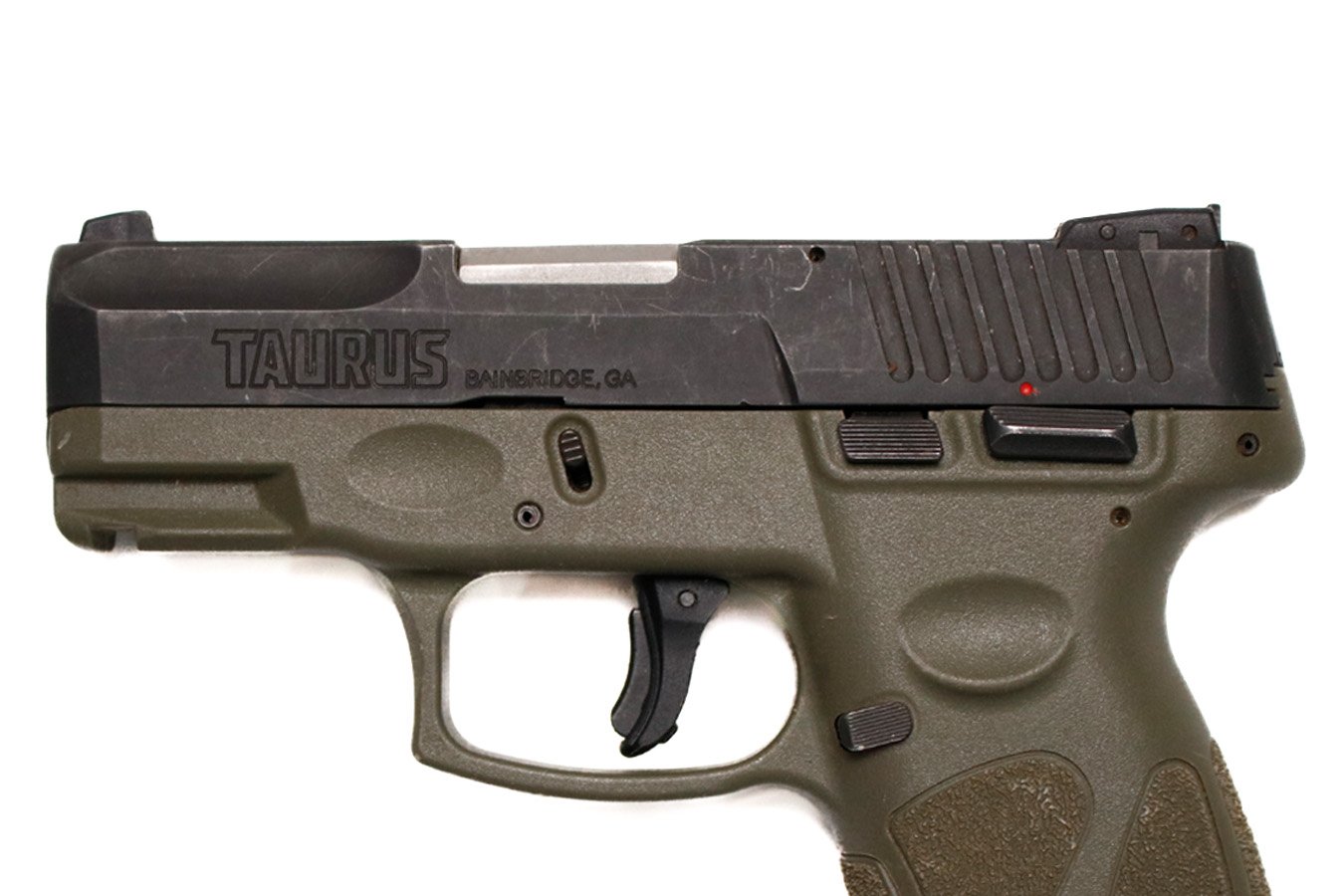 TAURUS G2C 9mm Police Trade-In Pistol with OD Green Frame