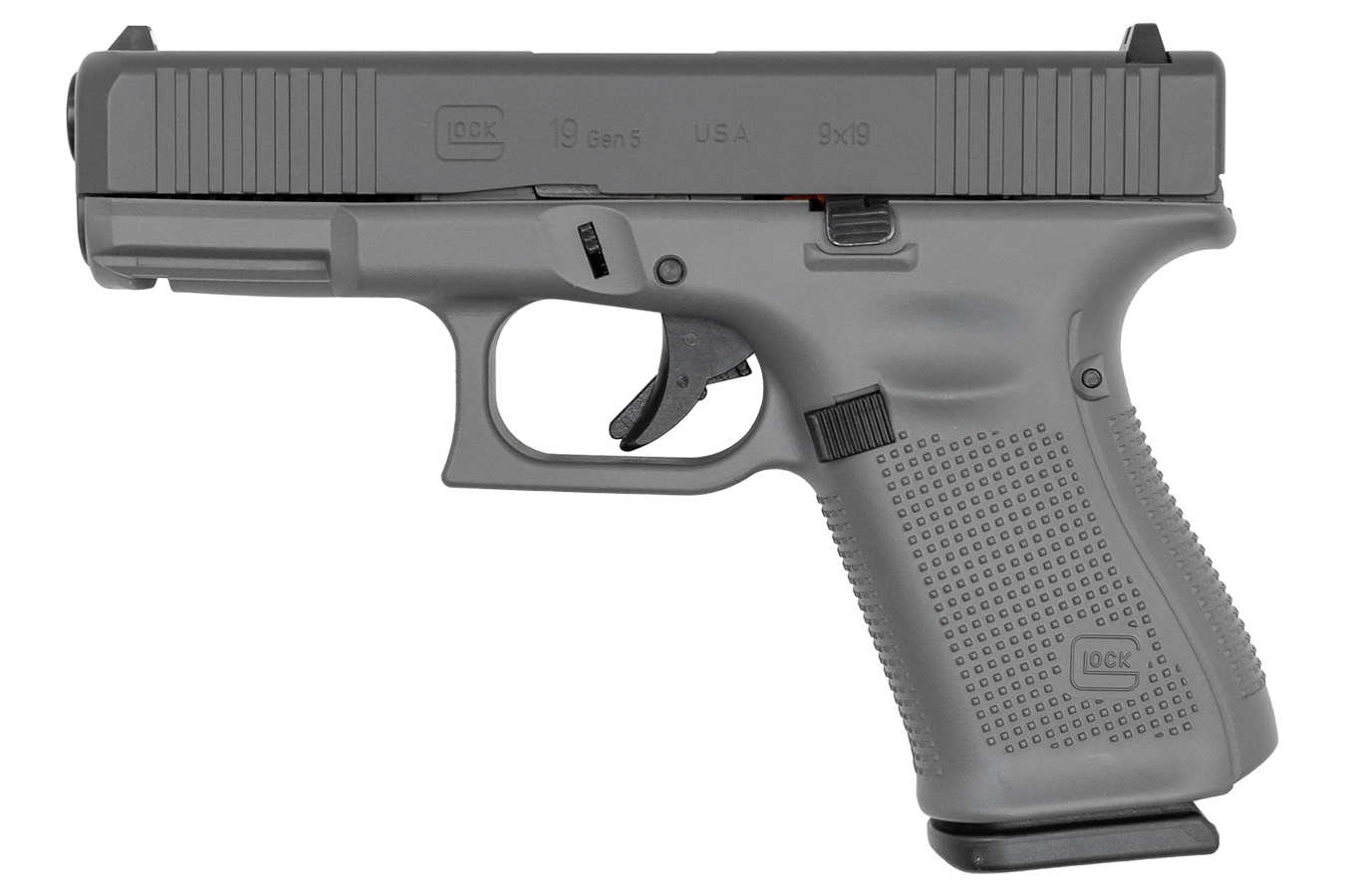 GLOCK 19 Gen5 9mm 15-Round Pistol with Concrete Cerakote Finish