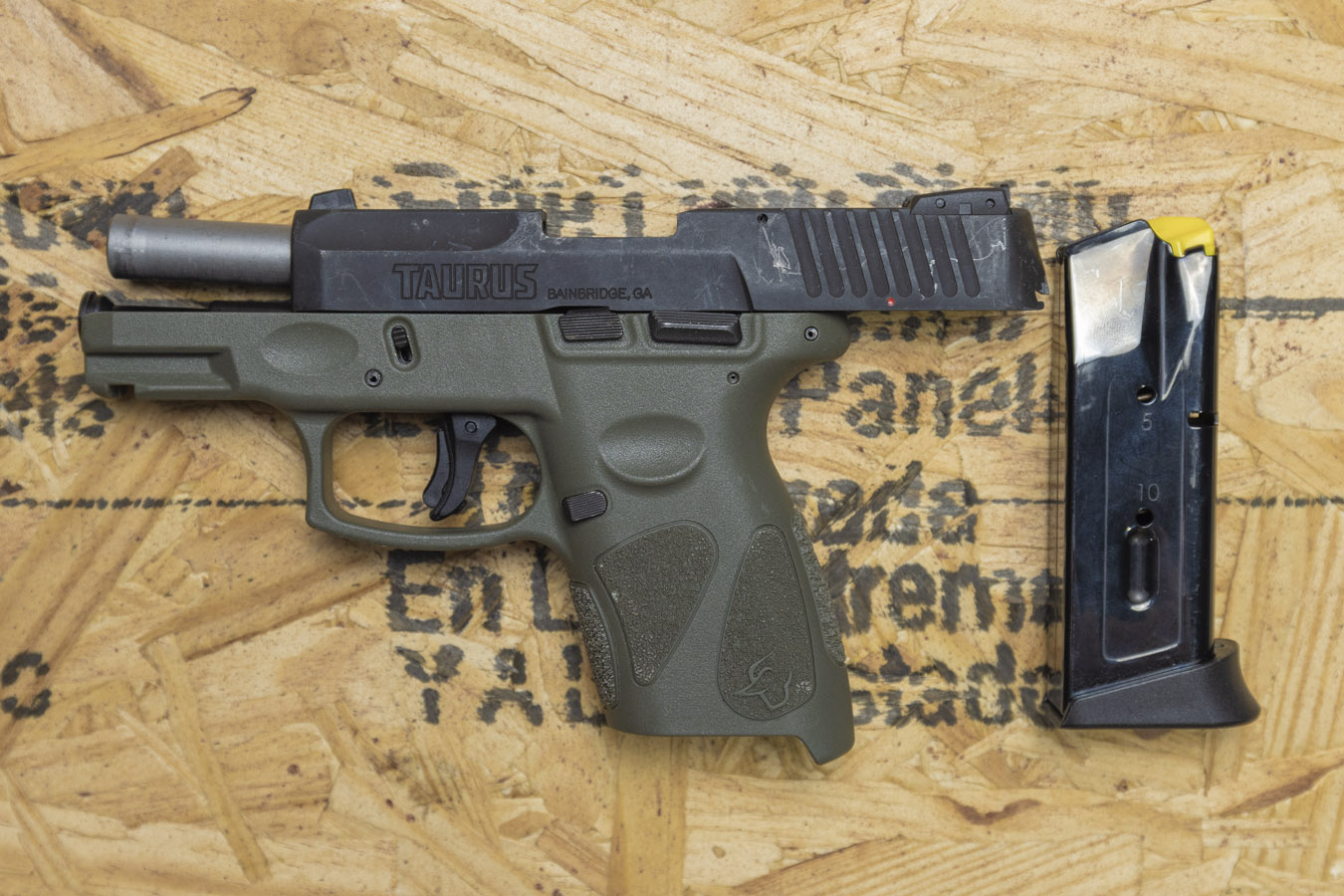 TAURUS G2c 9mm Police Trade-In Pistol with Green Frame