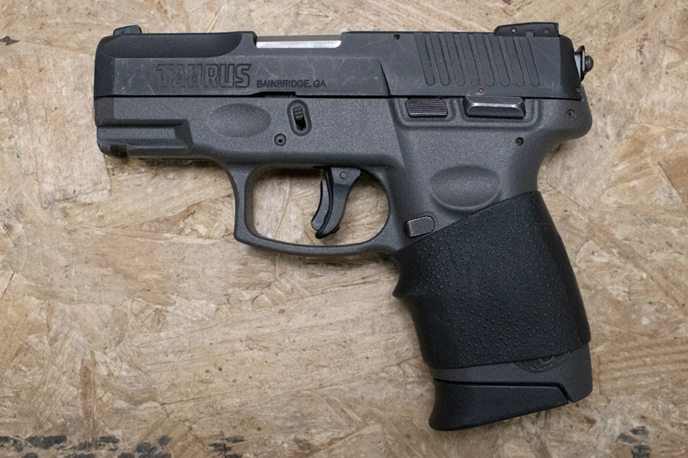 TAURUS G2C 9mm Police Trade-In Pistol with Rubber Grip Sleeve and Belt Clip