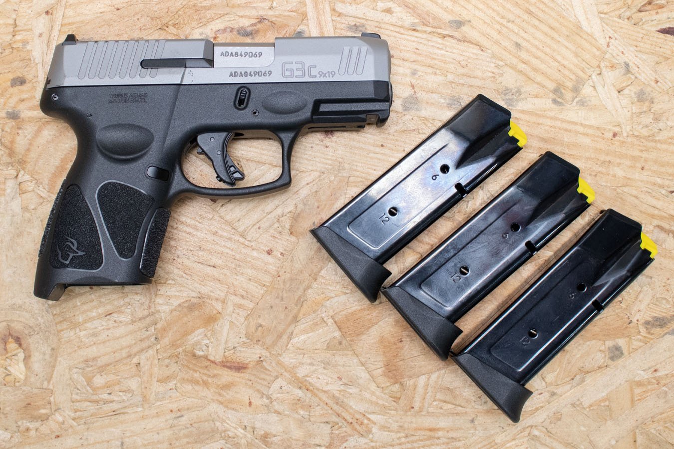 TAURUS G3C 9mm Used Trade-In Pistol w/Stainless Slide, Three Magazines, Box
