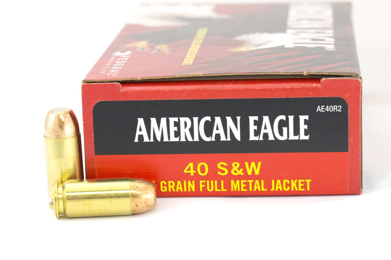FEDERAL AMMUNITION 40 S&W 155 gr FMJ American Eagle Police Trade Ammo 50/Box