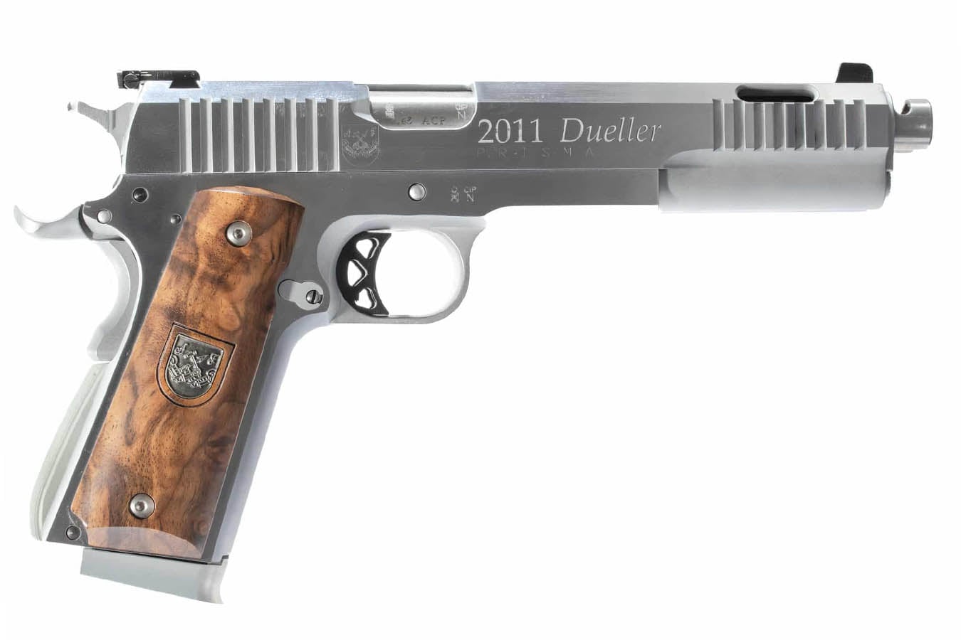 Apf 1911 Prismatic Dueller 45 ACP Semi-Auto Pistol w/ Side-by-Side Barrels
