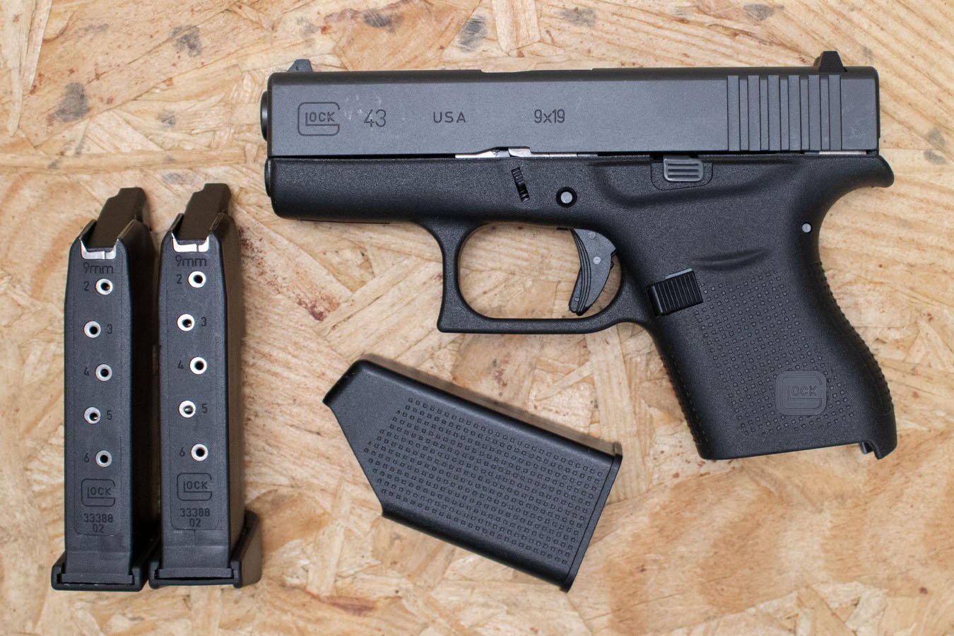 GLOCK 43 9mm Used Trade-In Pistol with Two Mags, Case