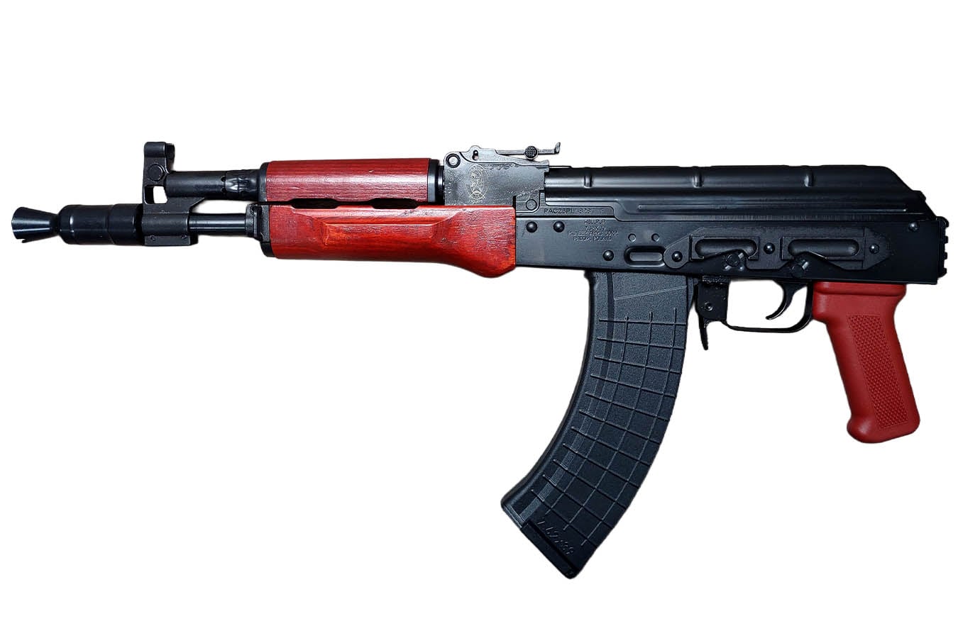 Pioneer Arms Hellpup PRO 7.62x39mm Semi-Auto AK Pistol with Polish Red Furniture