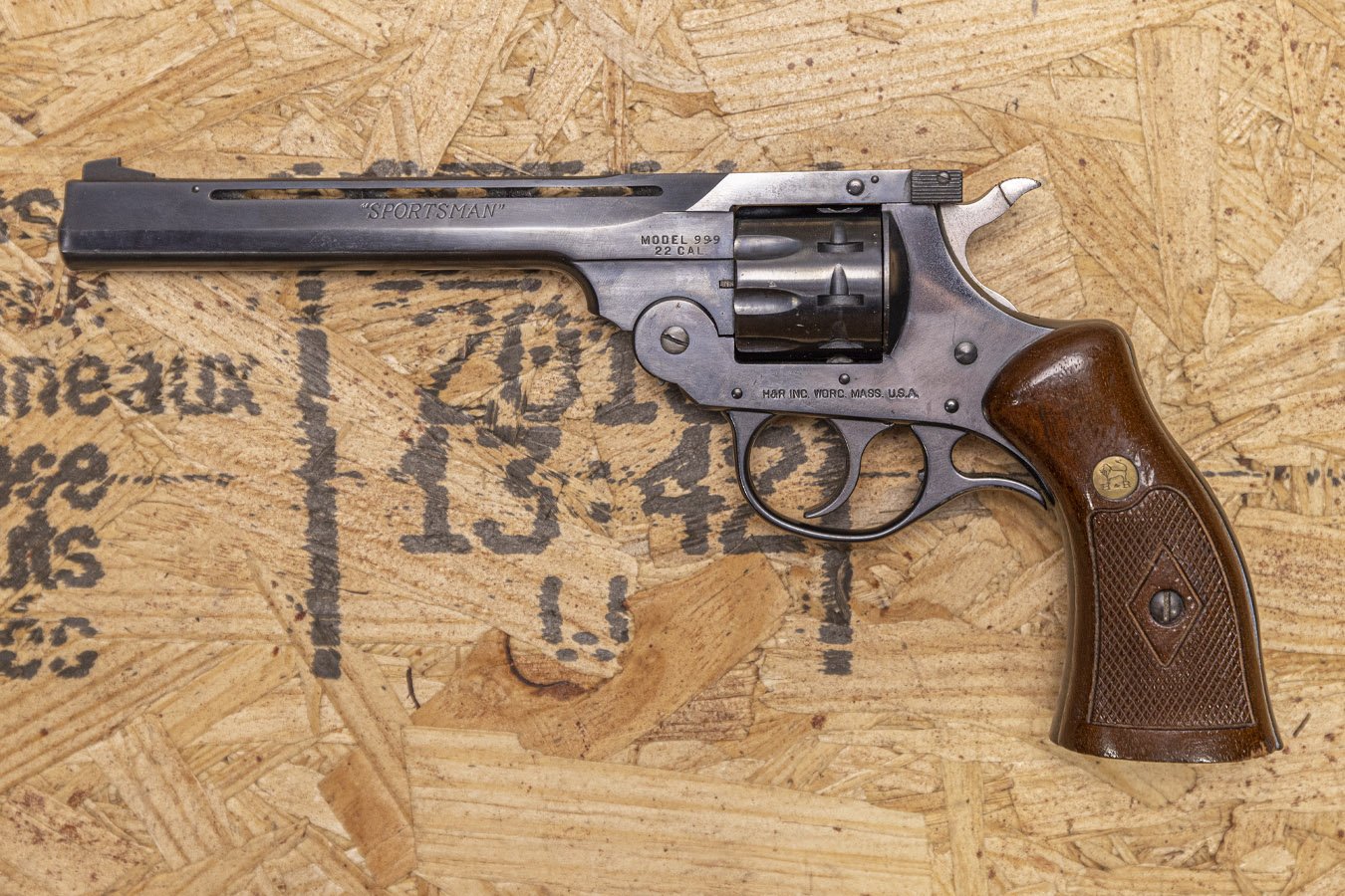 H AND R 999 Sportsman .22 LR Police Trade-In Revolver
