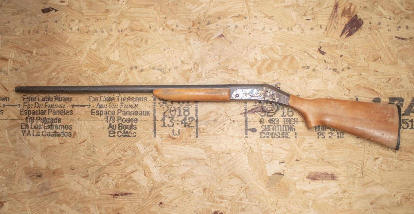 H AND R 58 20 Gauge Topper Police Trade-In Shotgun