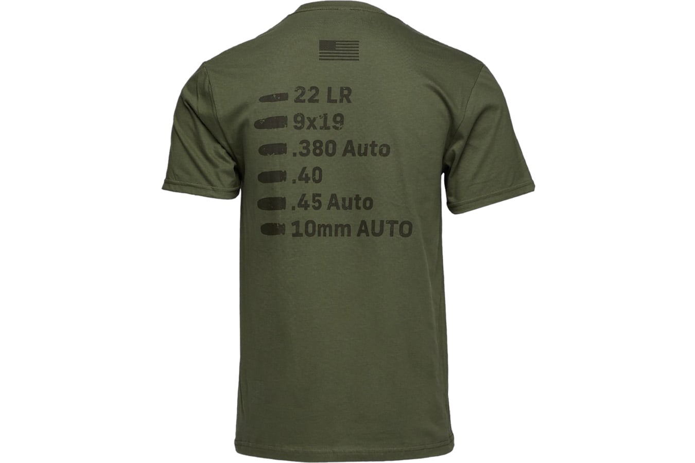 GLOCK APPAREL Caliber Short Sleeve T-Shirt Military Green 2XLarge