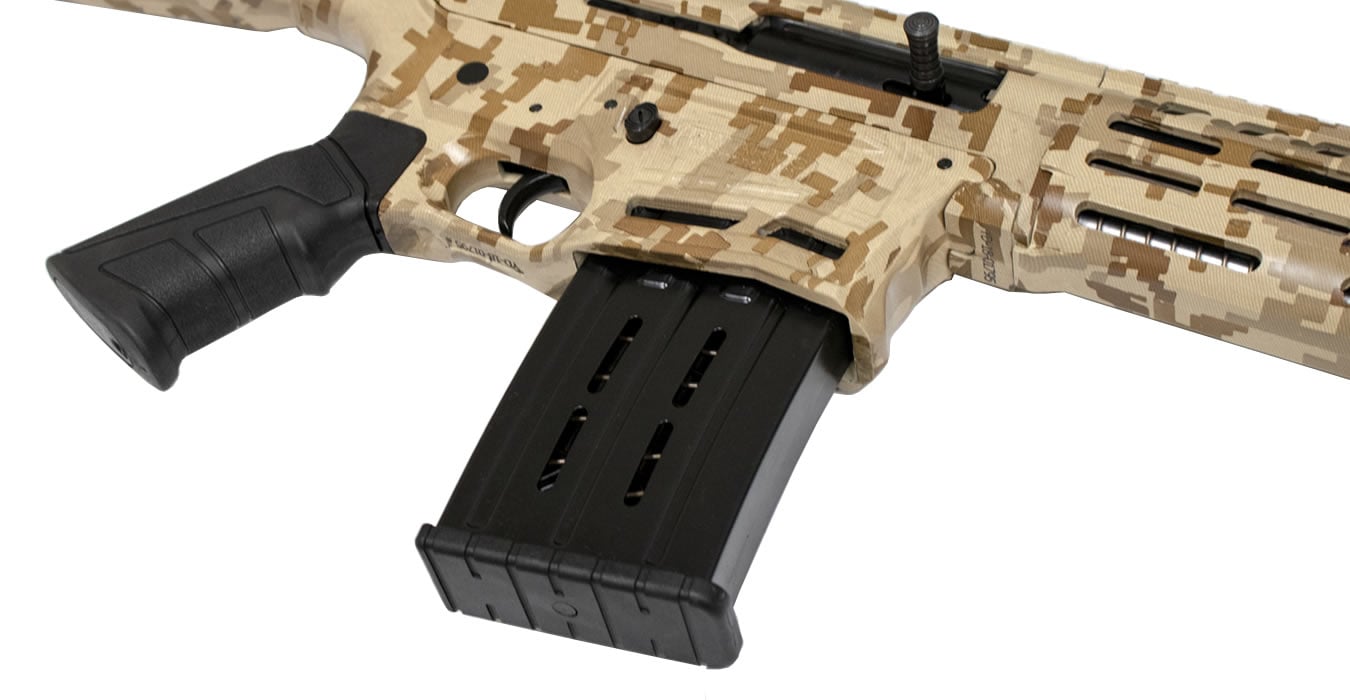 PANZER ARMS AR-12 12 Gauge Semi-Auto Shotgun with Desert Digital Camo Finish