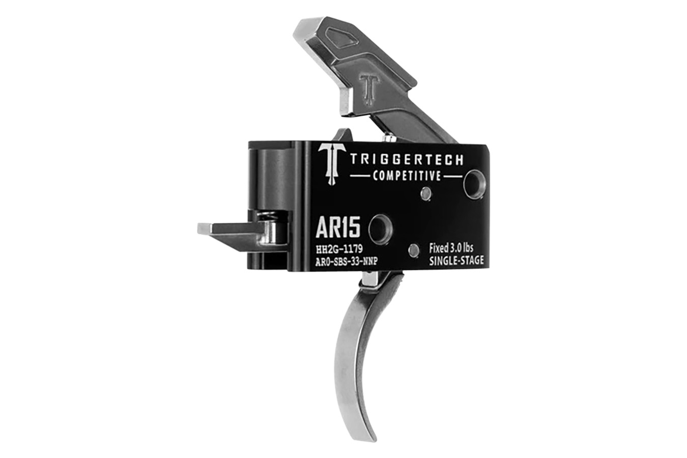 Triggertech Competitive Pro Curved Single-Stage Trigger 3 lbs Fixed for ...