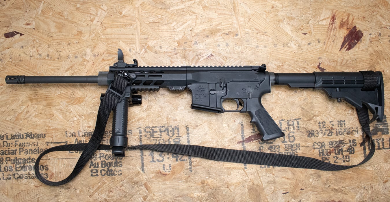 ROCK RIVER ARMS LAR-15 5.56mm Police Trade-In Rifle Light, Laser, and Foregrip/Bipod (Magazine Not Included)