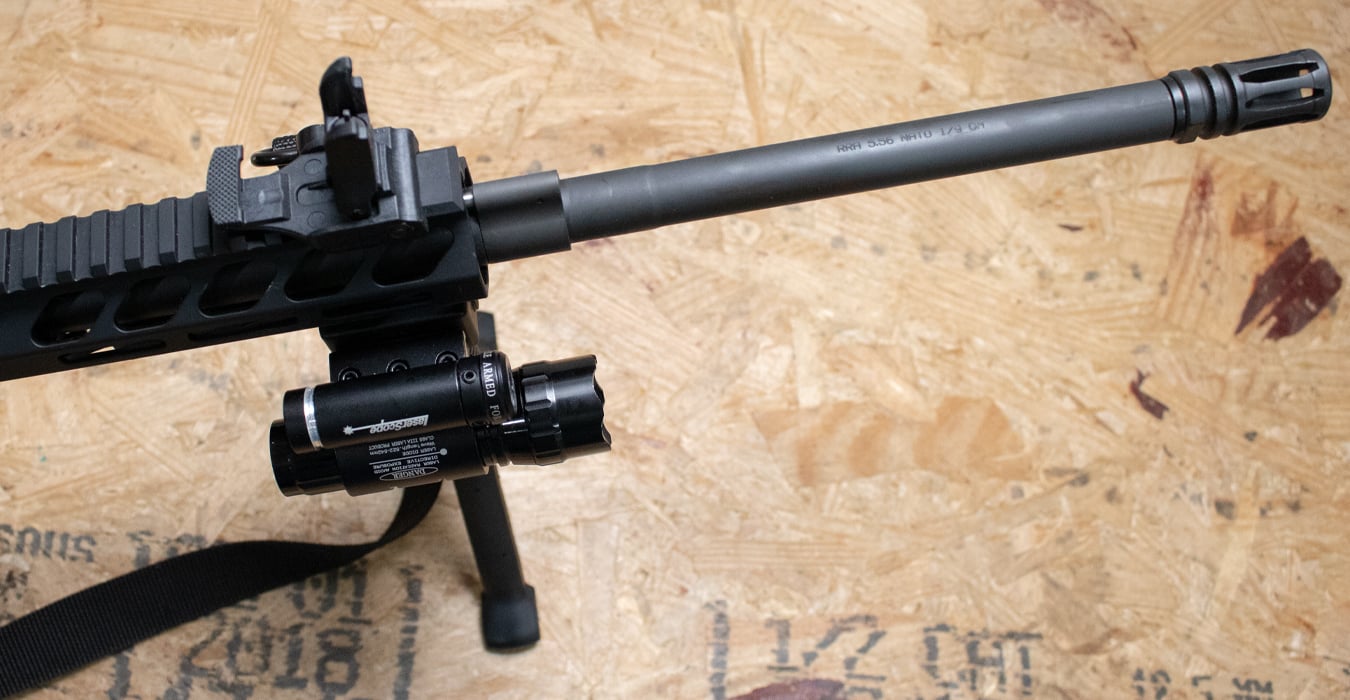 ROCK RIVER ARMS LAR-15 5.56mm Police Trade-In Rifle Light, Laser, and Foregrip/Bipod (Magazine Not Included)