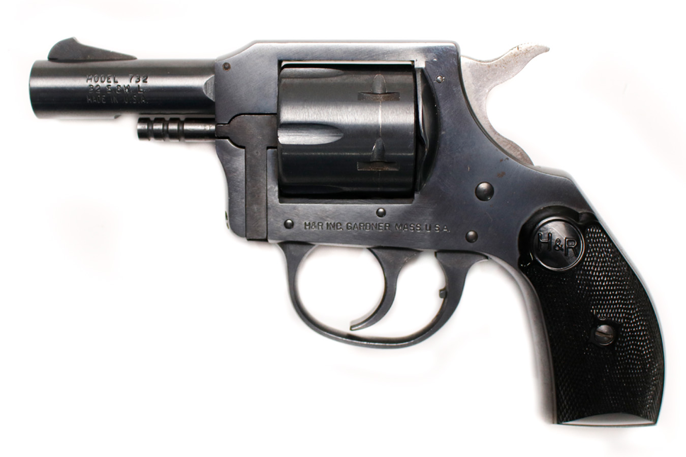 H AND R 732 32SW Long Police Trade-In Revolver