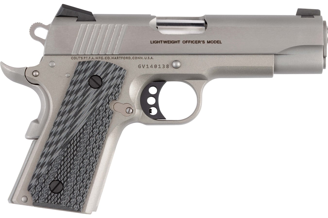 COLT Lightweight Officer 45 ACP Semi-Auto Pistol with Stainless Cerakote Finish (Blemished)