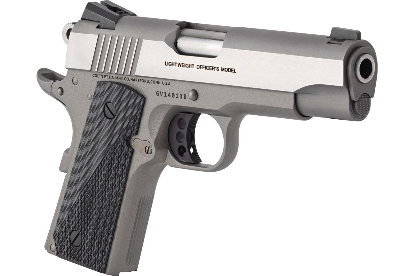COLT Lightweight Officer 45 ACP Semi-Auto Pistol with Stainless Cerakote Finish (Blemished)
