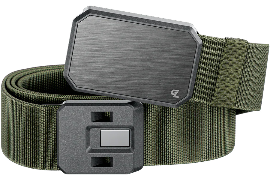 Groove Life Belt Base Camp Green Gun Metal