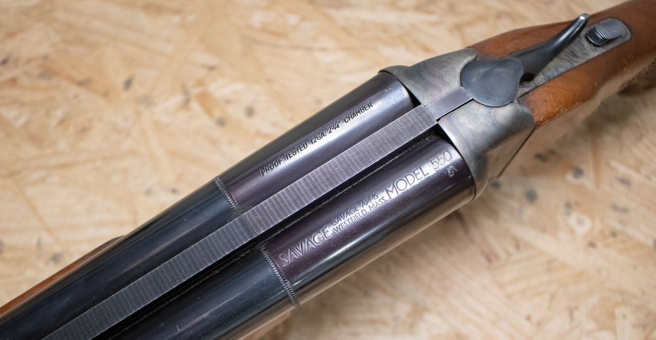 SAVAGE 550 12 Gauge Police Trade-In Double-Barreled Shotgun
