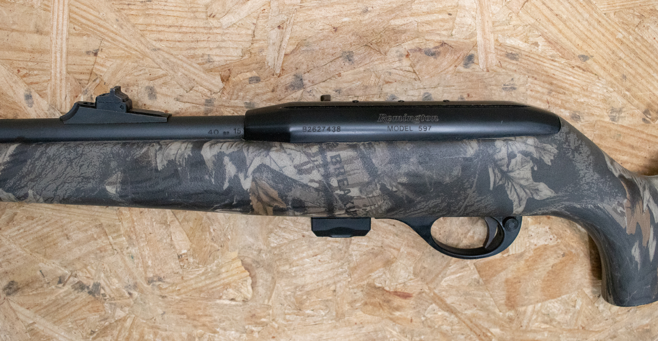 REMINGTON 597 22 LR Police Trade-In Rifle with Camo Stock