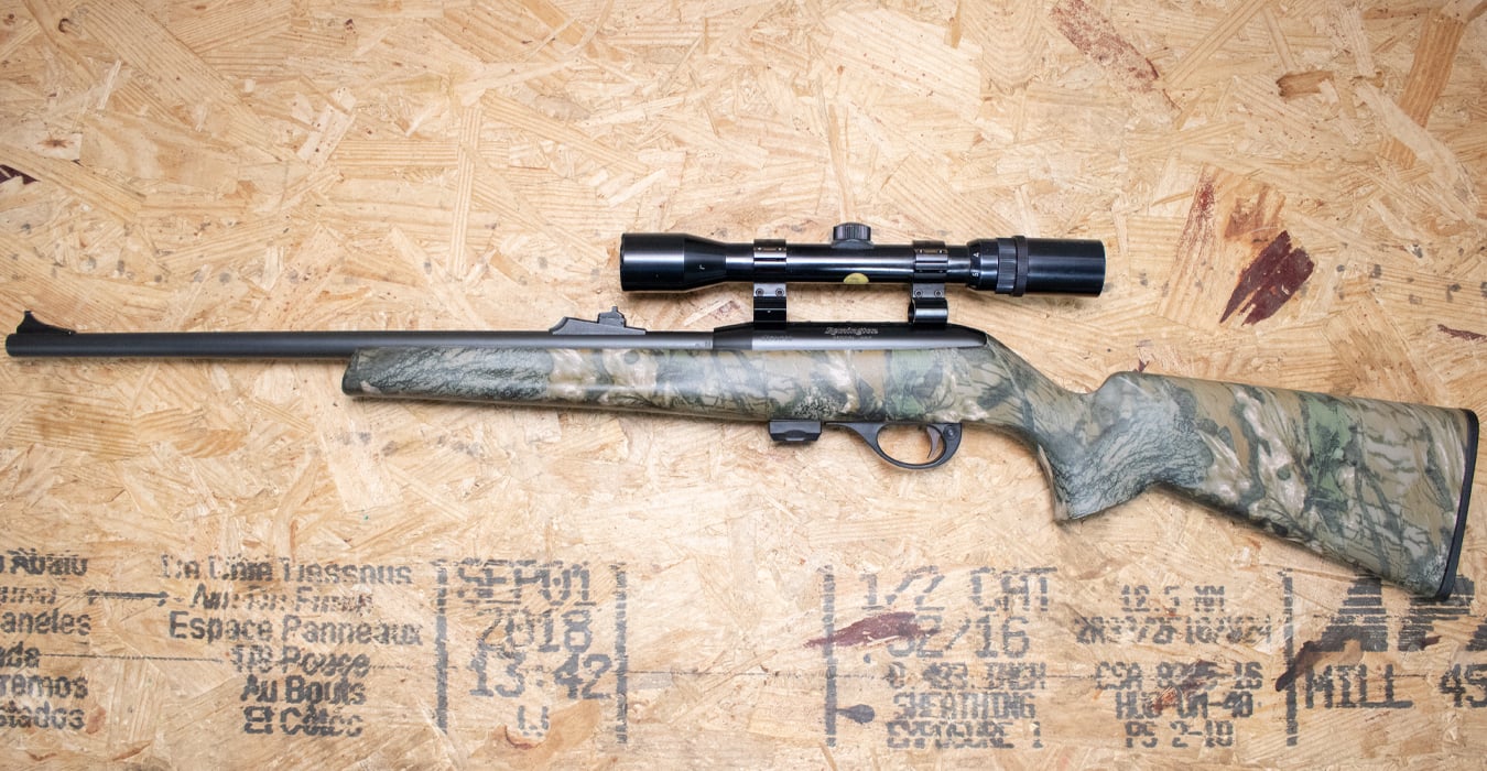 REMINGTON 597 22 LR Police Trade-In Rifle with Camo Stock and Scope