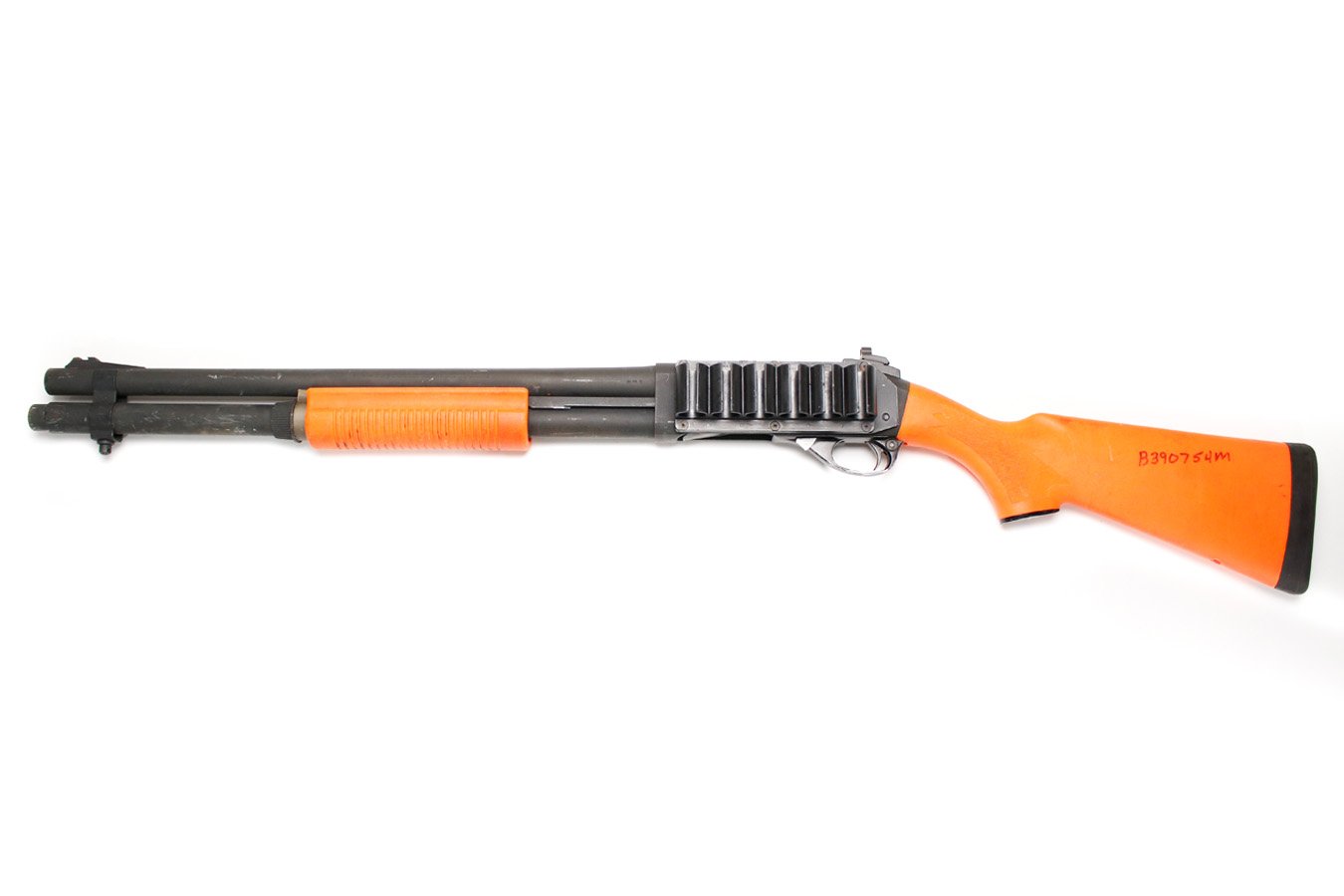 REMINGTON 870 Express Magnum 12GA Police Trade-In with Orange Stock