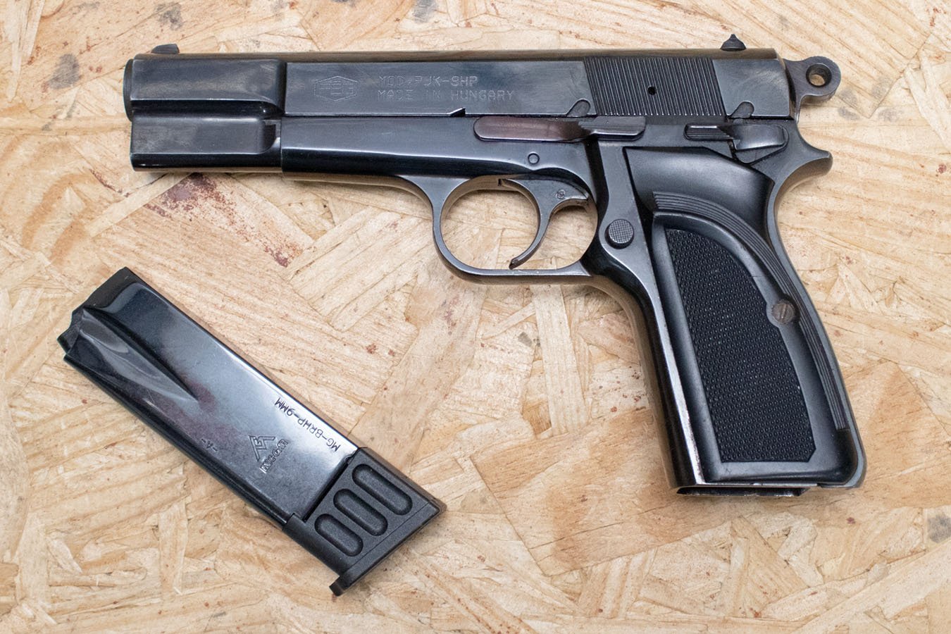 FEG PJK-9HP 9mm Police Trade-In Pistol with Contoured Grips