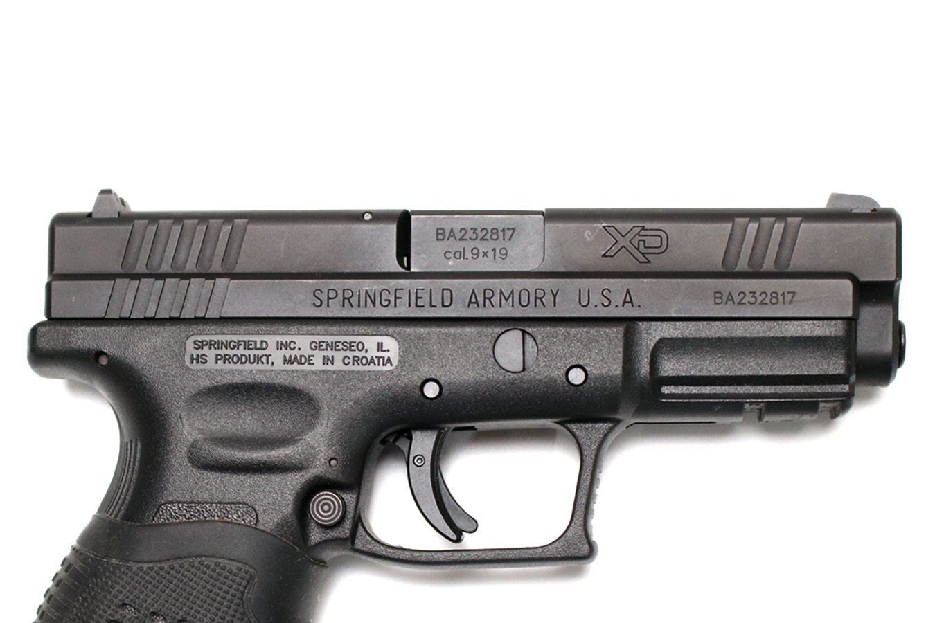 SPRINGFIELD XD-9 9mm Police Trade-In Pistol