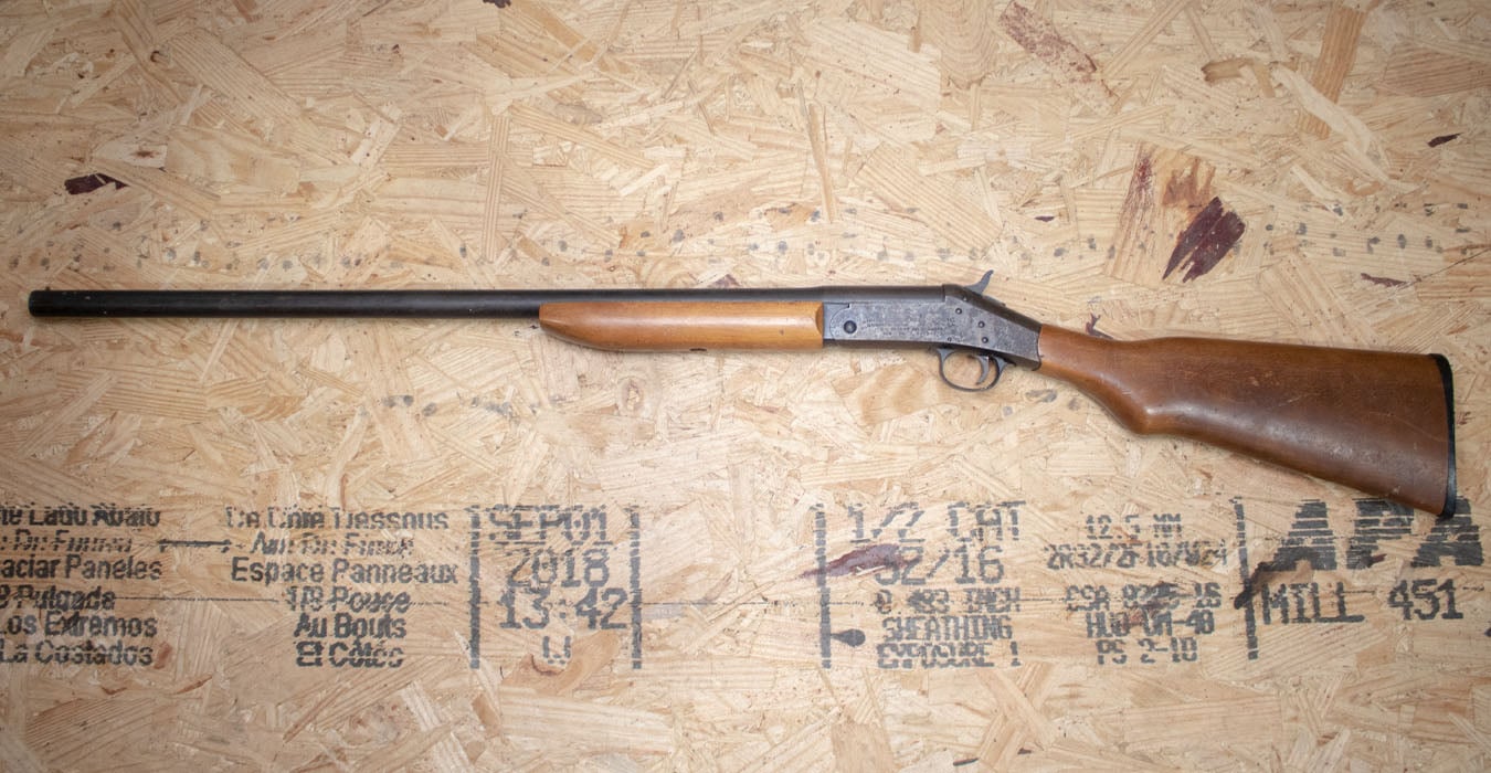 H AND R Topper 12 Gauge Police Trade-In Shotgun Single-Shot