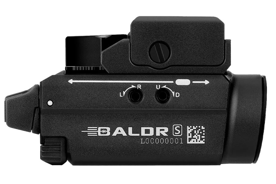 Olight Baldr S BL Black Anodized 100/300/800 Lumens White LED Blue Laser