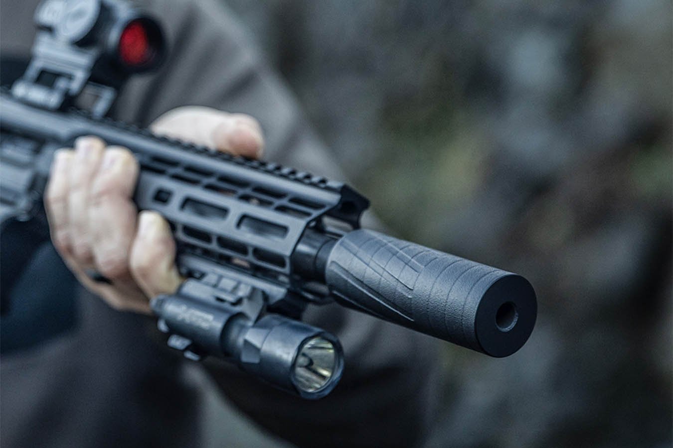 BANISH 9K 9mm 3D Printed Direct Thread Titanium Suppressor
