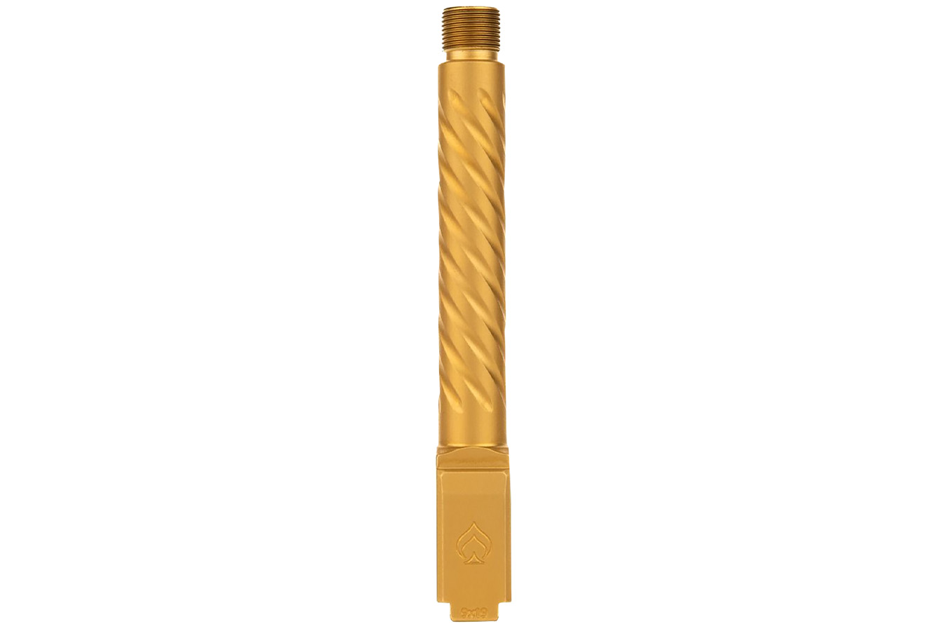 BALLISTIC ADVANTAGE LLC Premium Series Threaded/Spiral Fluted, 9mm Luger, Gold PVD, Fits Glock 17 Gen 5