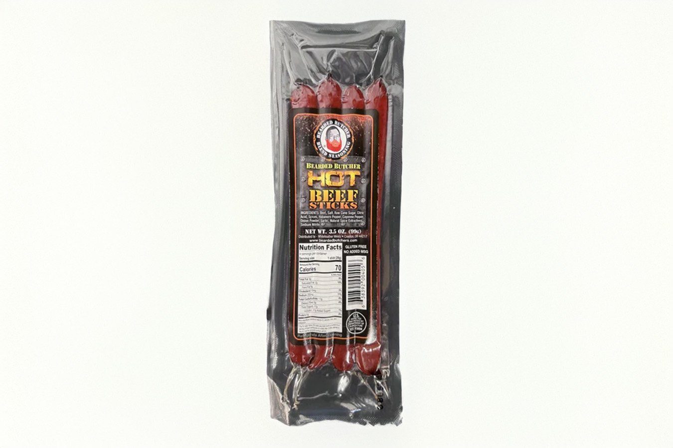 Bearded Butcher 3.5Oz Hot Beef Stick