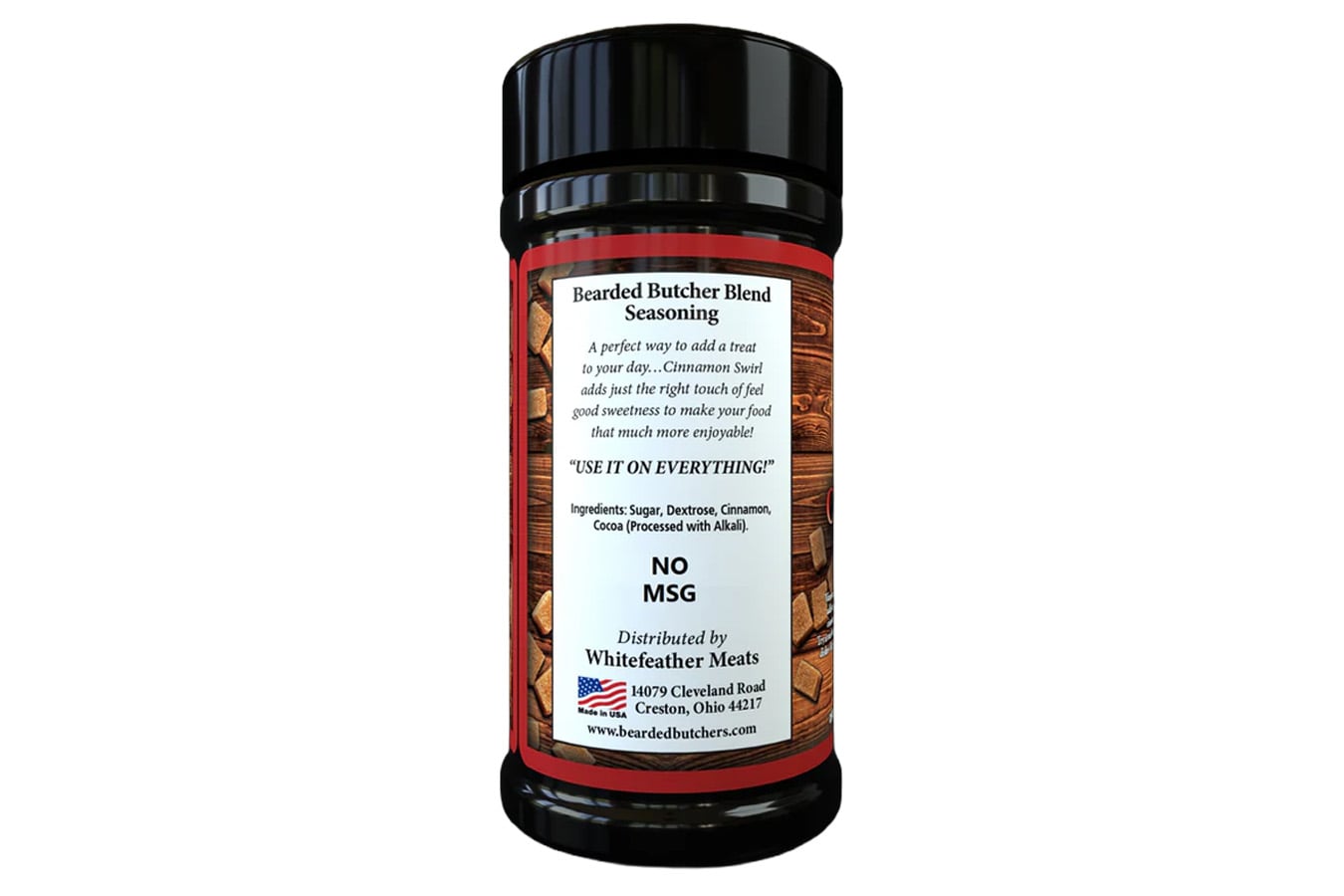 Bearded Butcher Cinnamon Swirl Blend 11oz Shaker