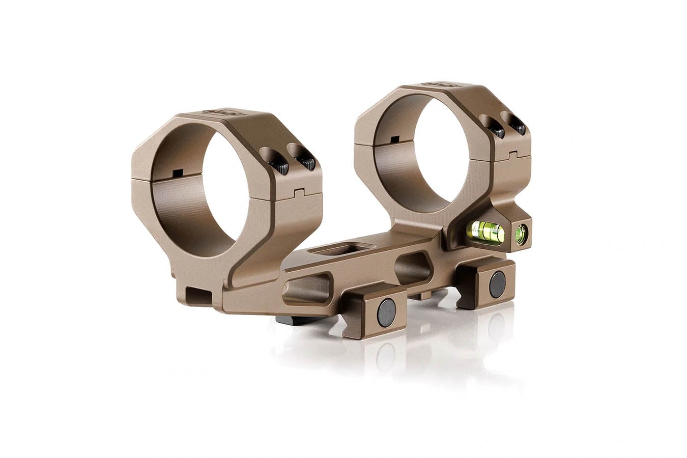 Rpm Bravo Series 30mm FDE Precision Cantilever Mount w/ Integrated Bubble Level