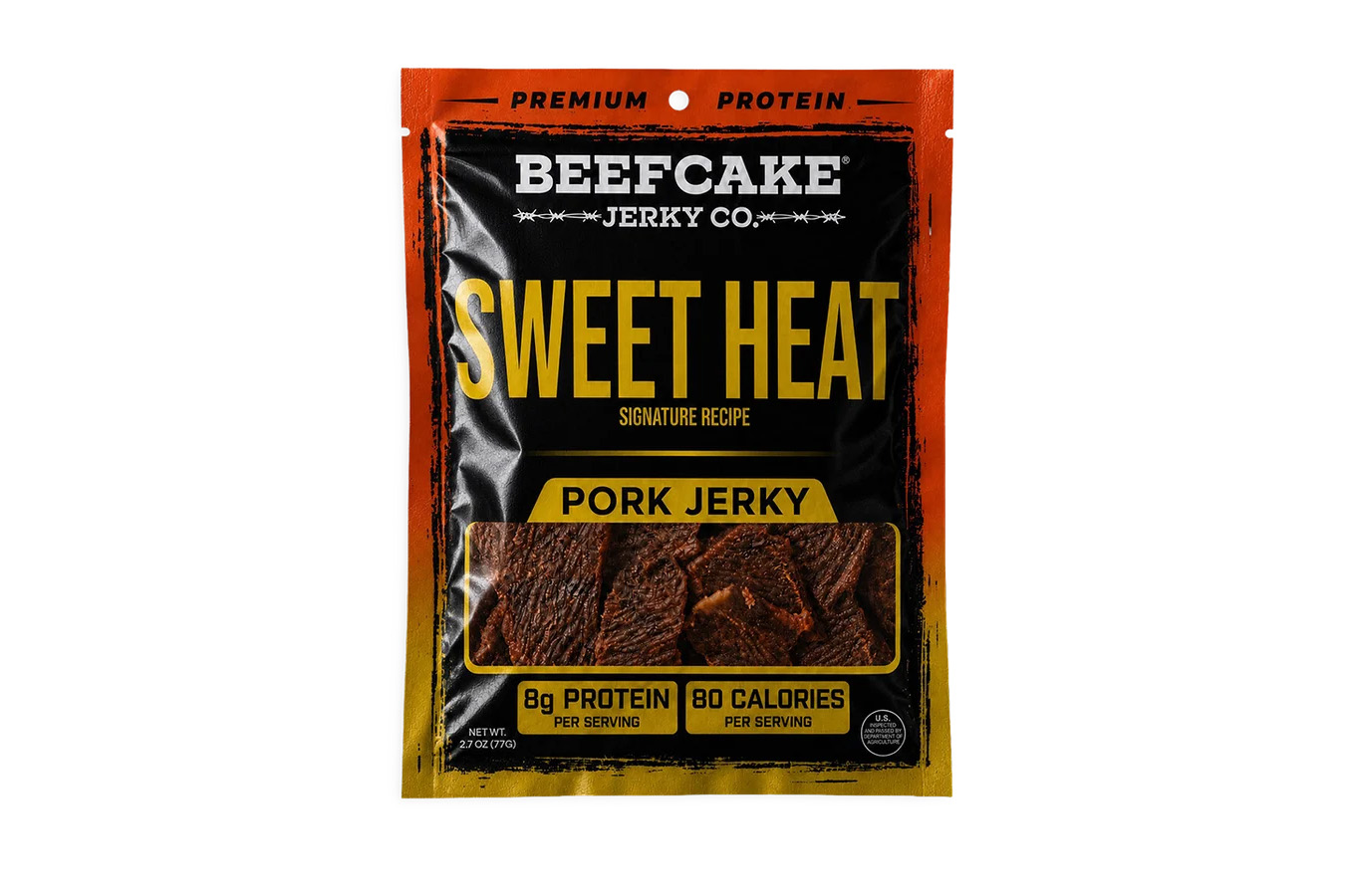 Beefcake Jerky Sweet Heat Pork Jerky - 2.7 oz