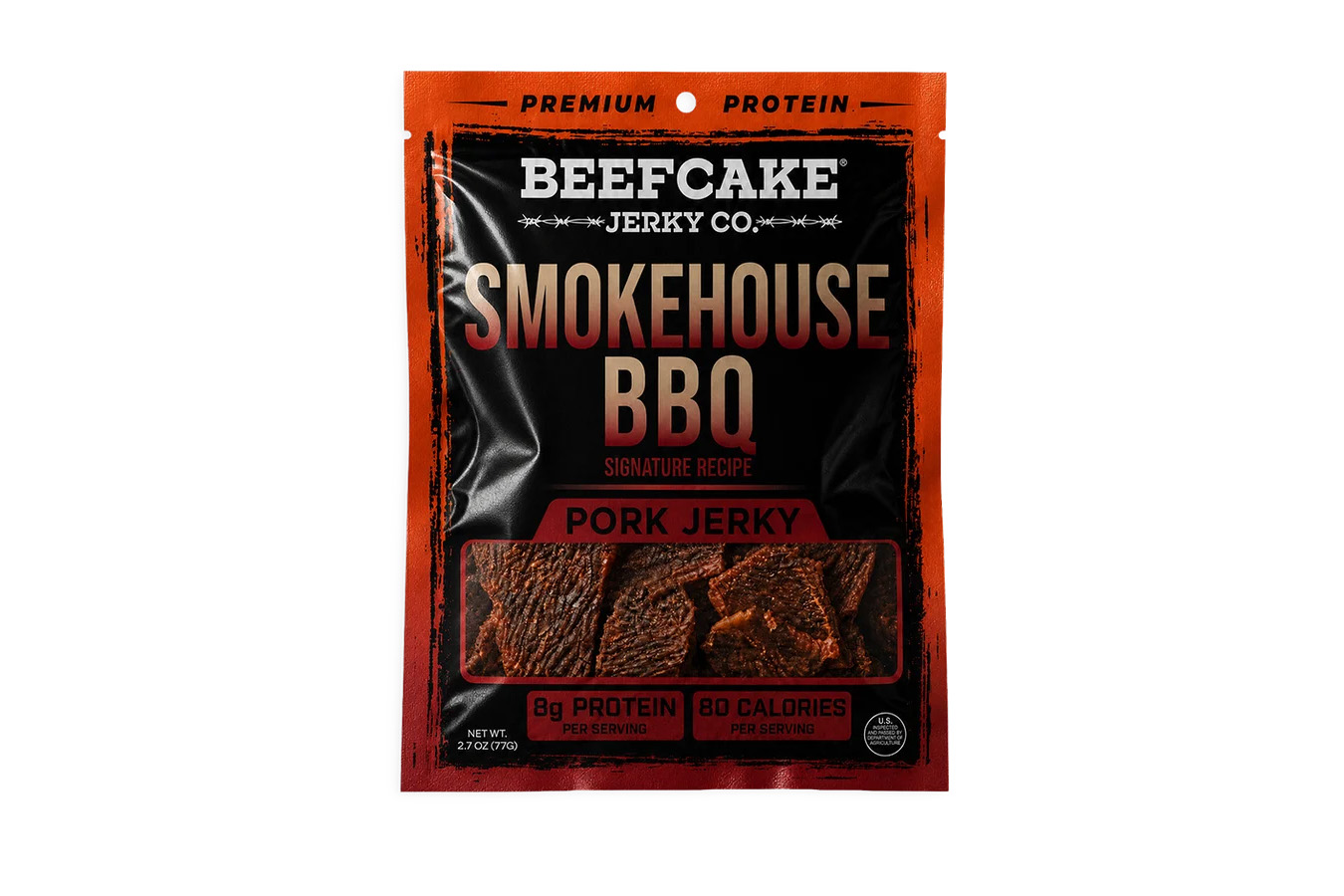 Beefcake Jerky Smokehouse BBQ Pork Jerky - 2.7 oz