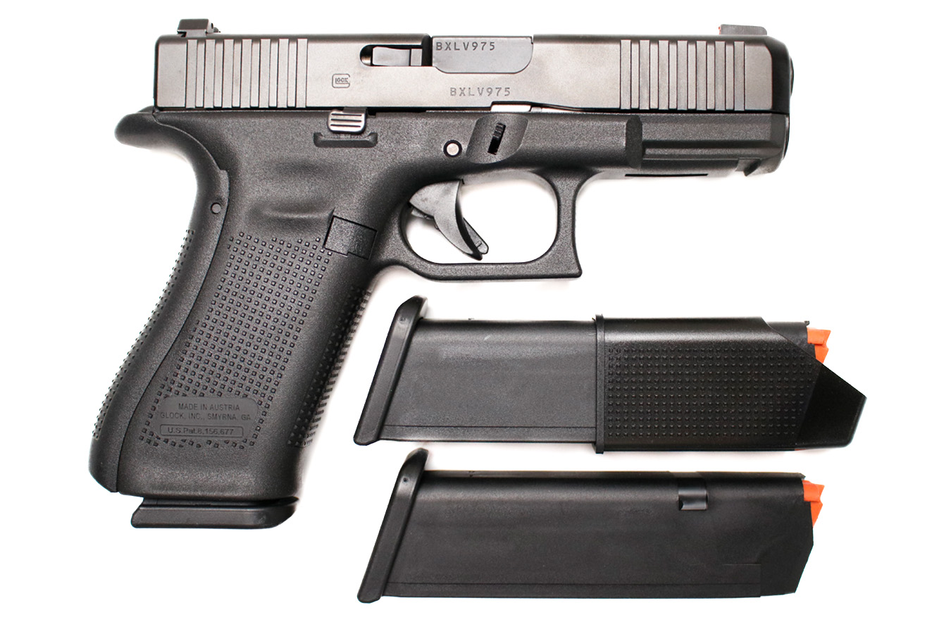 GLOCK 45 9mm Police Trade-in Pistol with Three Magazines