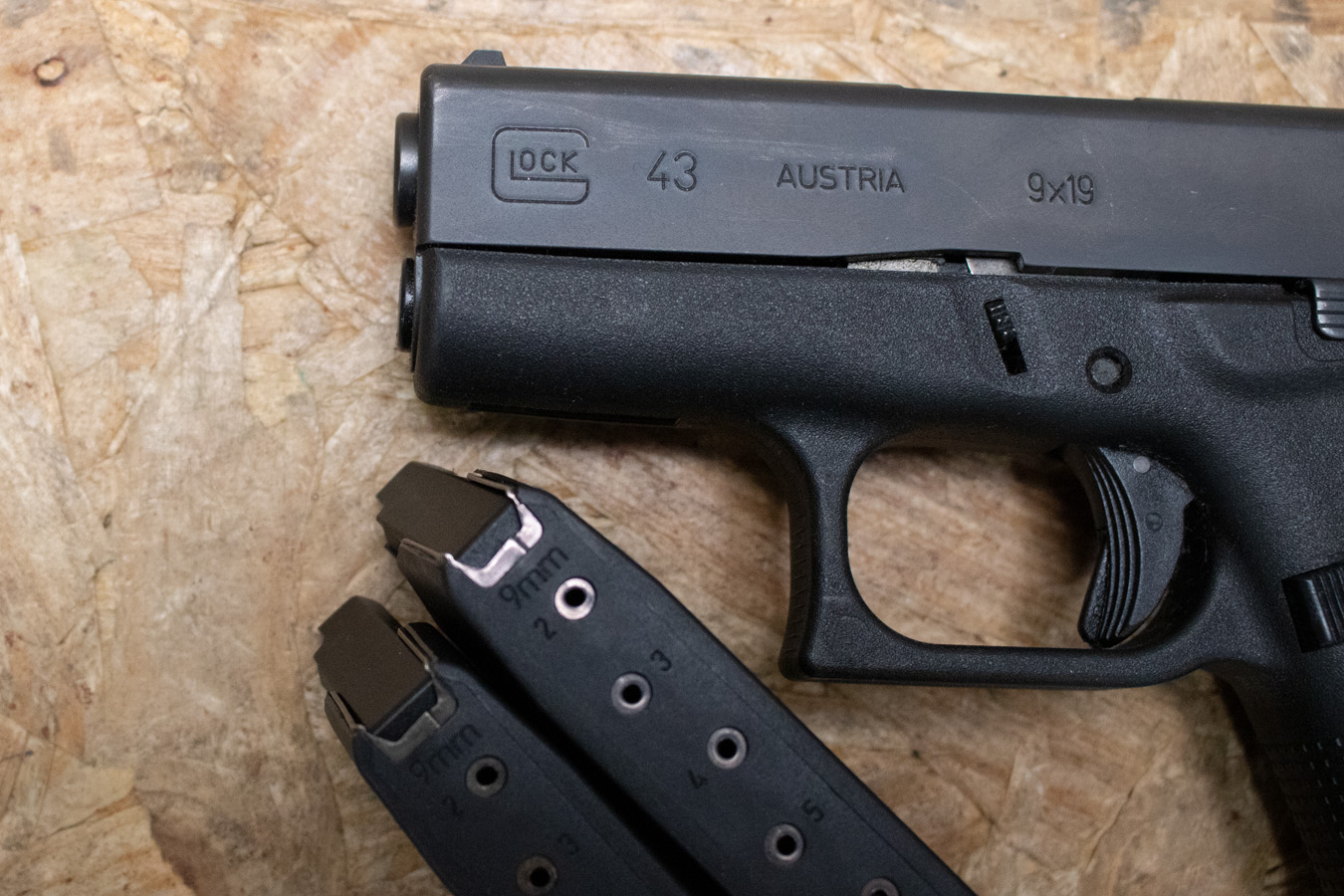 GLOCK 43 9mm Police Trade-In Pistol with Three Magazines