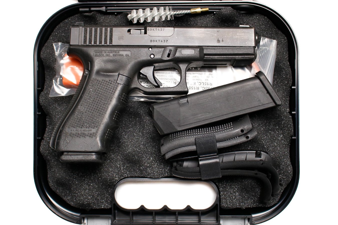 GLOCK 17 GEN 4 9mm Police Trade-In Pistol with Original Box and Two Magazines