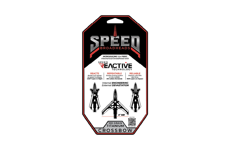 Speed Broadheads Titanium Mechanical Crossbow Broadheads 100 Grain  3-pack
