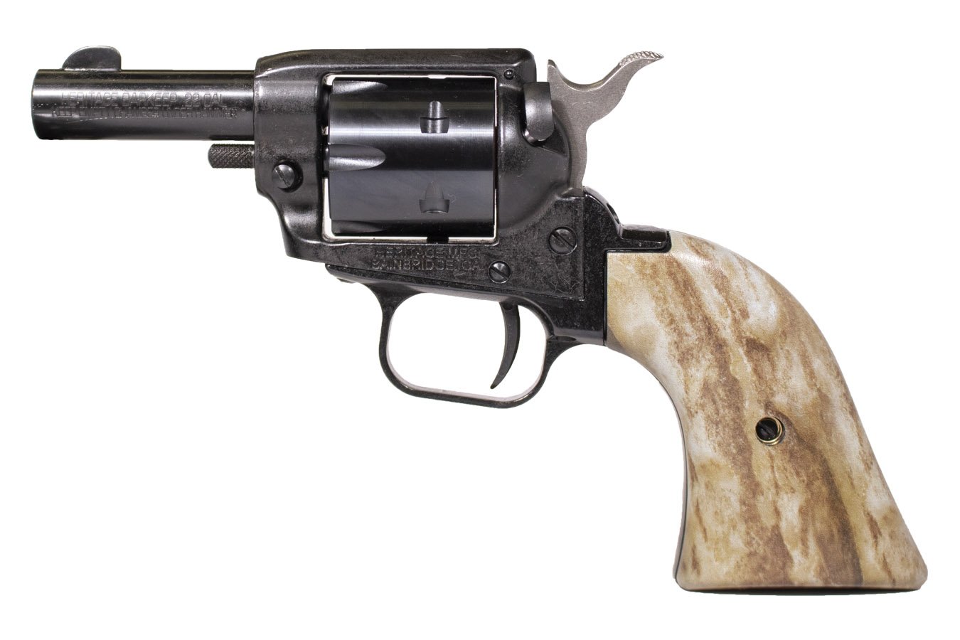 Heritage Barkeep 22 LR Bootlegger Special Edition Revolver with Stag Grips, Display Case,