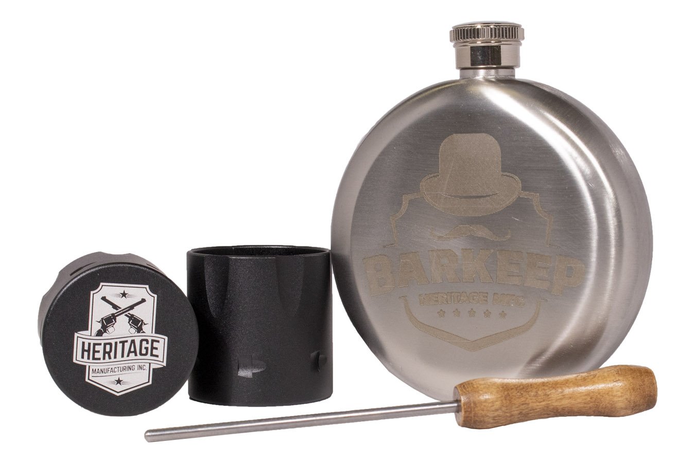 Heritage Barkeep 22 LR Bootlegger Special Edition Revolver with Stag Grips, Display Case,