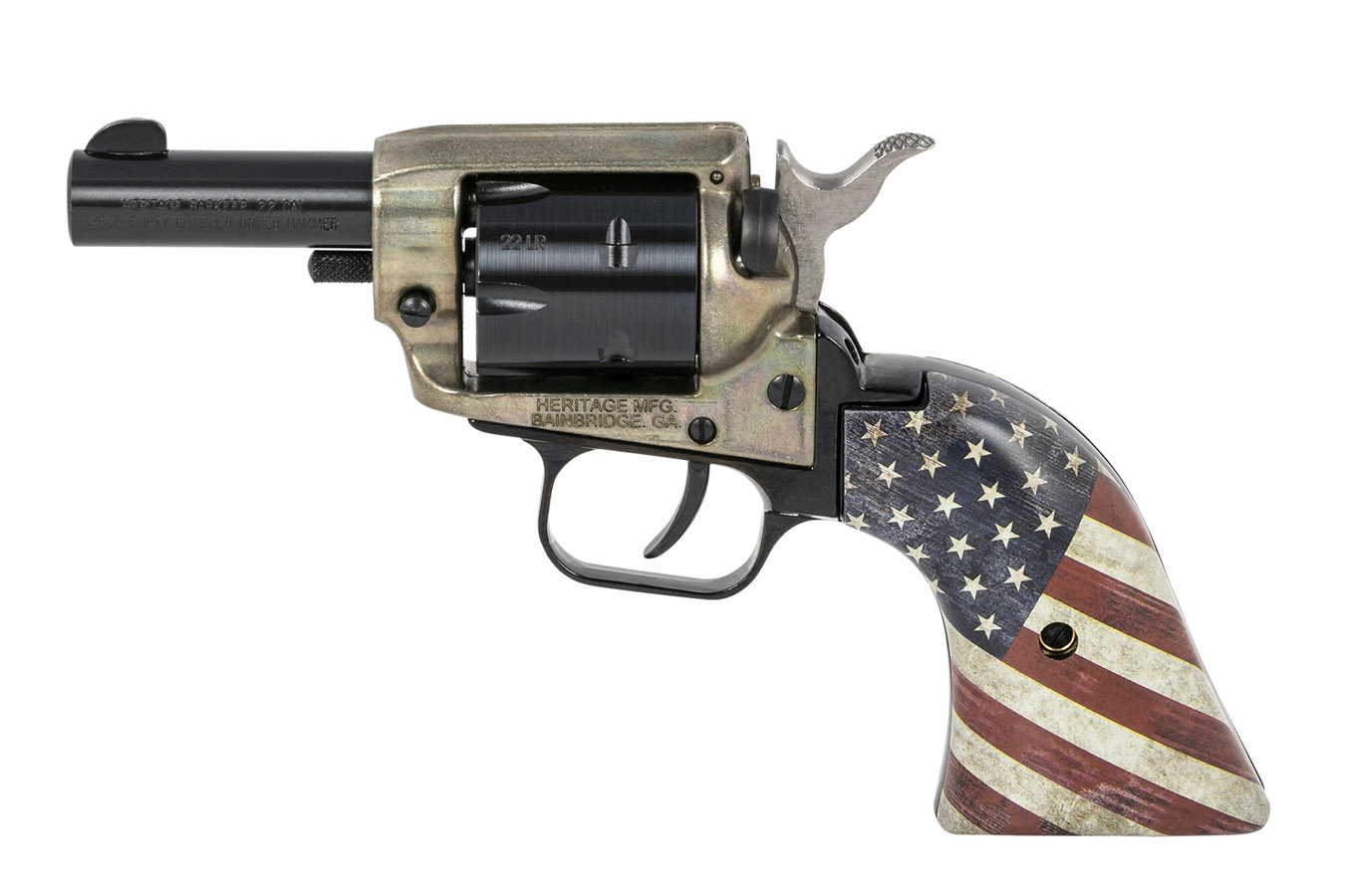 Heritage Barkeep 22 LR Revolver with Flag Grip