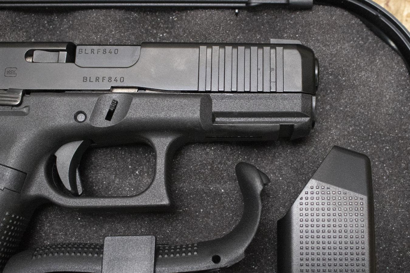 GLOCK 45 9mm Police Trade-In Pistol with AmeriGlo Sights, Backstraps, and Case