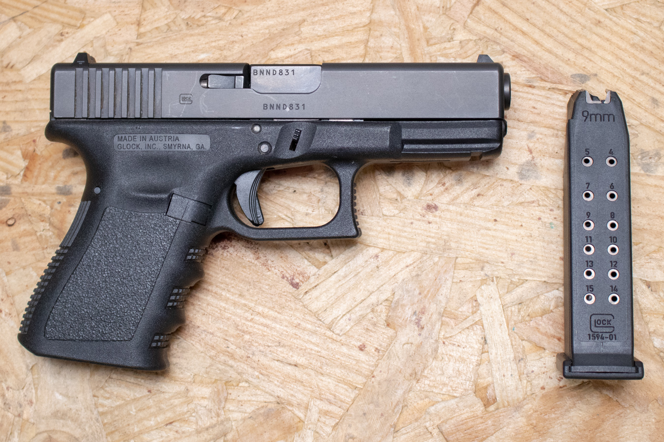 GLOCK Model 19 Gen3 9mm Police Trade-In Pistol