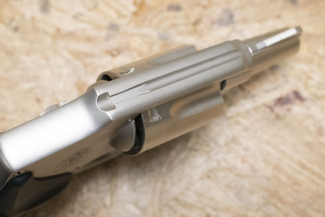 SMITH AND WESSON Model 442 NO DASH 38SPL Hammerless Police Trade-In Revolver in Stainless